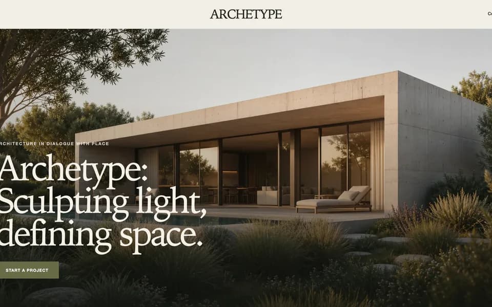 Architecture consultation funnel landing-page example
